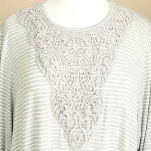 SOLD H.I.P. Long Sleeve Stretchy Tunic Top Plus 2X